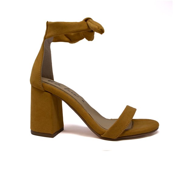 Zapatilla De Tacón Grueso Vida Leve Mujer Color Amarillo Talla 26 Vida Leve VALENTINA-01-AMARILLO
