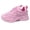 Pink #080, variant on Women's Platform Sneakers Low Top Lace-Up Breathable Thick-Sole Casual Sneakers Women's Fashion Mesh Sneakers, 38