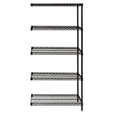 

Black Wire Shelving 5-Shelf Add-On Unit - 86 in.
