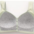 thumbnail image 5 of Women's Comfortable Plus Size Front Button Wireless Wide Shoulder Straps Style Daily Bra For Comfort, 5 of 8