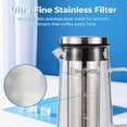 thumbnail image 6 of Bybiment Brew Coffee Maker (1.4L/48oz) - Borosilicate Pitcher with 100um Filter, Drip-Free Base, Effortless Manual Brewing for Pure Taste, 6 of 7