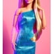 thumbnail image 4 of Barbie Looks Doll, Collectible No. 23 with Ash Blonde Hair & Modern Y2K Fashion, Metallic Blue One-Shoulder Dress with Strappy Heels, 4 of 5