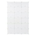 thumbnail image 4 of Ktaxon 36 Cubes 72 Pairs 12 Tiers Portable Shoe Rack, Storage Cabinet for Entryway Hallway, White, 4 of 9