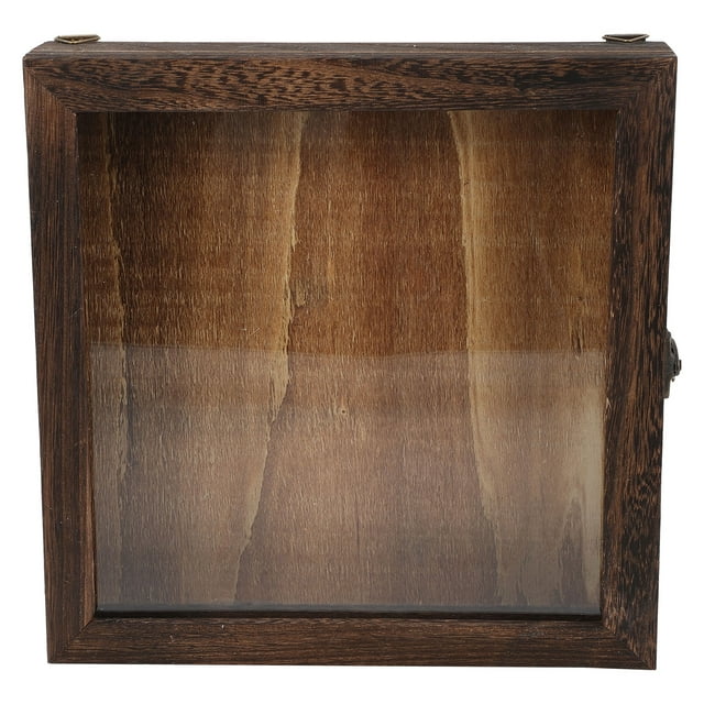 Boîte de Rangement en Bois Rétro pour Spécimens, Boîte d'Exposition pour Fleurs Séchées, Ombre de Maison en Bois