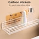 thumbnail image 5 of Estante de almacenamiento para baño Organizador de esquina Inodoro Cocina Colgante de pared Estante de hierro sin taladrar, Amarillo Methold HA001359-01B, 5 of 6