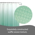 thumbnail image 4 of Ombre Textured Green Polyester Shower Curtain Set, 70" x 72" (13 Piece), 4 of 5