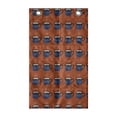 thumbnail image 1 of Hot Drink Hanging Pocket Organizer, Repeating Pattern of Hot Chocolate with Marshmallows, Printed Polyester Storage Bag with Pockets, 21" x 31", Cinnamon Night Blue, 1 of 2