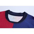 thumbnail image 3 of SEAYI 2425 Spanish Soccer Club Jerseys 4 Piece Sets, Number 11 RAPHINHA Printed Short Sleeve Shirts Shorts Soccer Uniforms with Socks and Kneepads, Barcelona Home Game Soccer Suits for Kids, 11/28, 3 of 9