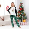 thumbnail image 4 of Tree Rex Dinosaur Christmas Tree Family Pajamas Green Plaid, 2 Piece Set, All Sizes, 4 of 8