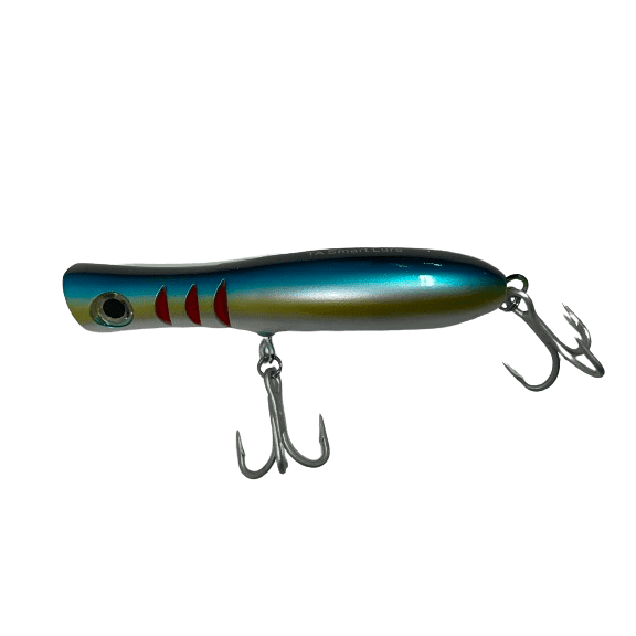 Tactical Anglers Jr BombPopper Smart Lures, 5-1/2", 2oz, Hot Mullet