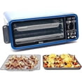 thumbnail image 1 of Horno tostador grande 8 en 1 abatible para almacenamiento, deshidrata, mantiene el calor, capacidad XL de 1800 W azulS P101, 1 of 4