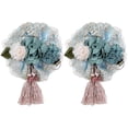 thumbnail image 1 of HEVIRGO 2PCS Rideaux en Polyester Tiebacks Réglables Décoratifs Rideaux Holdbacks Fleur Conception Rideau Cravates Rideaux Tiebacks pour Décoration d'Intérieur Rideaux d'Extérieur, 1 of 10