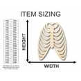 thumbnail image 2 of Unfinished Wood Skeleton Rib Cage Shape - Craft - up to 46" DIY 14" / 1/4", 2 of 3
