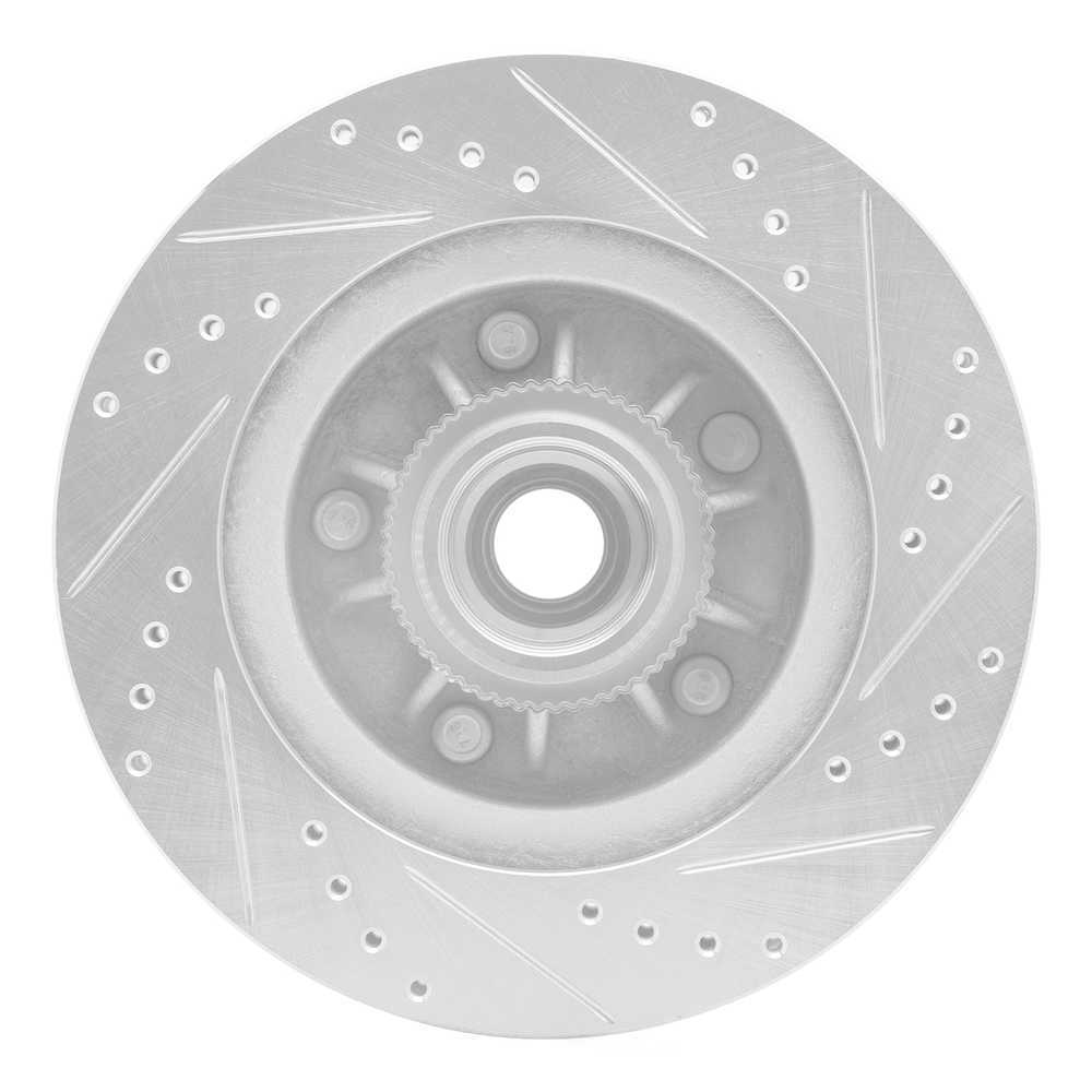 Dynamic Friction Company 631-54145L DFC Brake Rotor - Drilled And Slotted - Silver