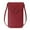Red B, variant on ZTTD Fashion Women Artificial Leather Solid Color Hasp Transparent Operation Ccreen Phone Bag Shoulder Bag Messenger Bag A