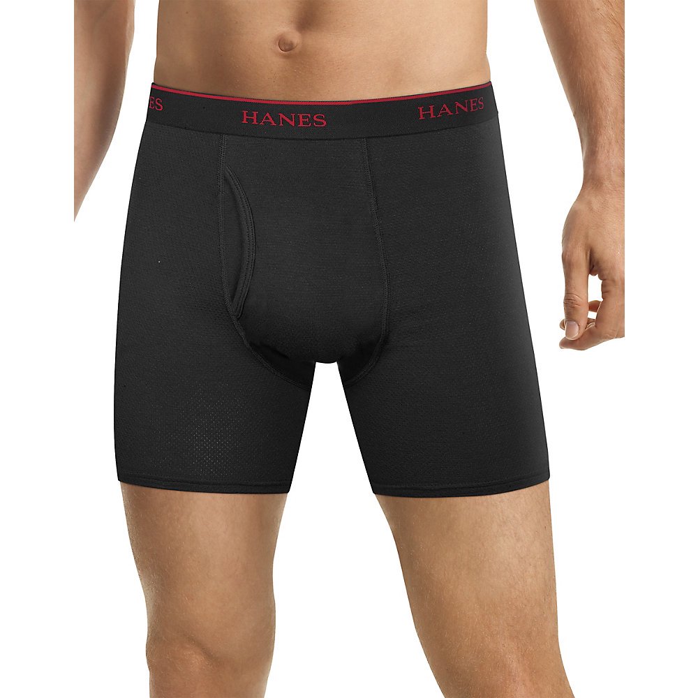 hanes men's cool comfort breathable mesh boxer brief
