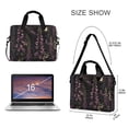 thumbnail image 3 of FORMRS 16" Laptop Bag Carrying Sleeve Case with Handle Travel Shoulder Briefcase, Dark Gothic Floral, 3 of 8
