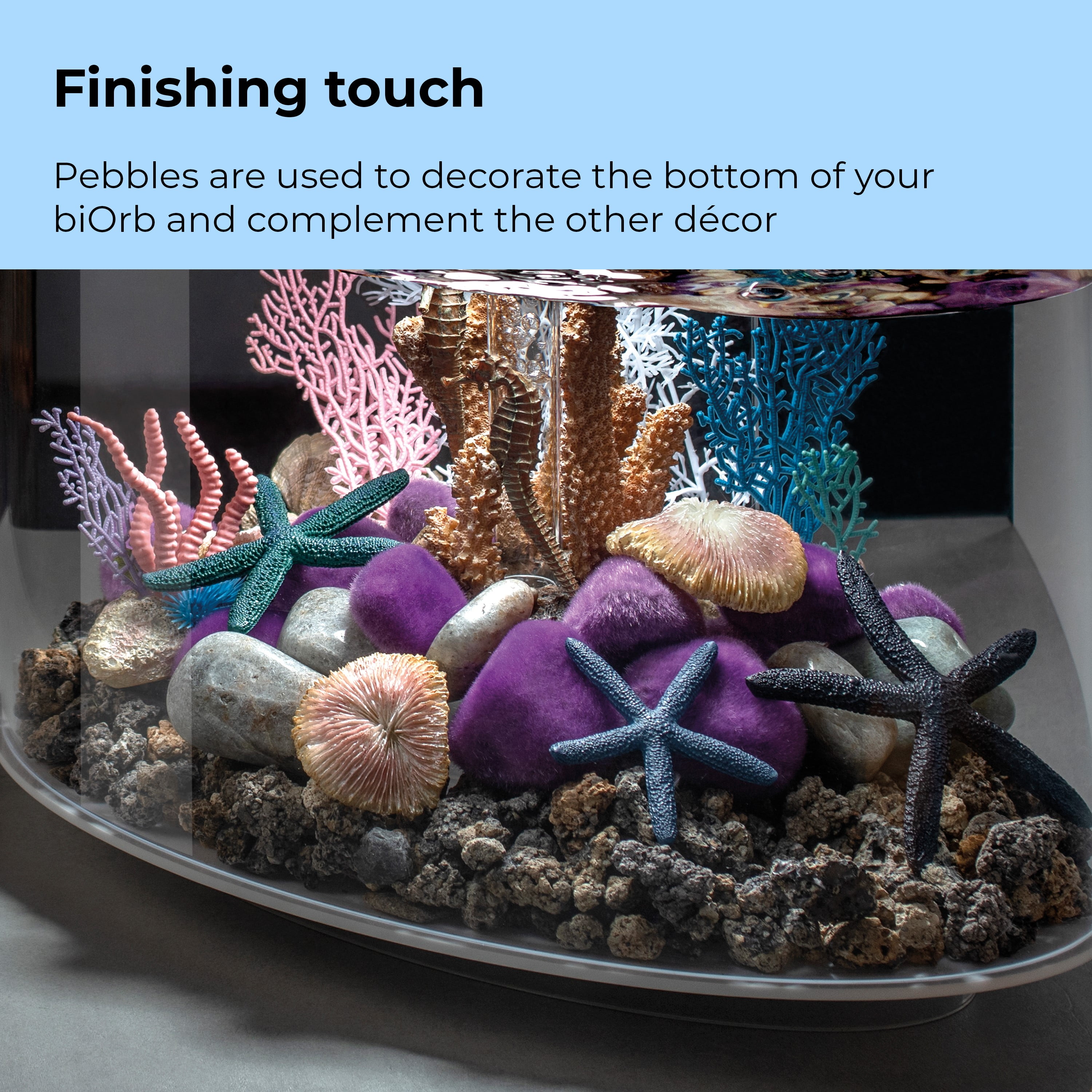 biOrb Purple Moss Pebbles Set