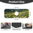 thumbnail image 2 of Fuzoiu Mountain Daisy Meadow Print Kitchen Faucet Suction Pad, Sink Splash Guard Faucet Mat, Faucet Handle Drip Catcher Tray Drying Mat For Bathroom Kitchen Bathroom Countertop, 2 of 7