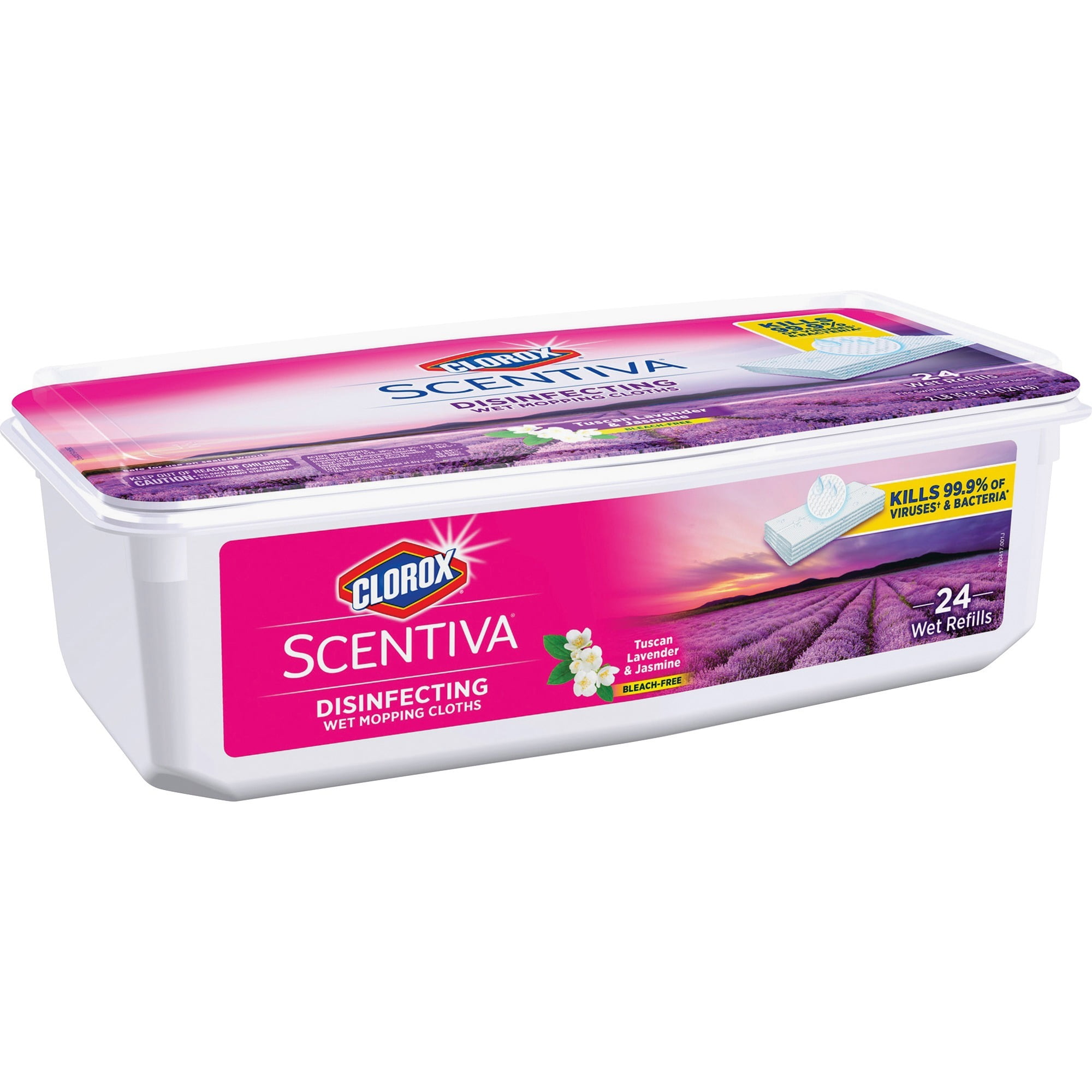 Clorox Scentiva Disinfecting Wet Mopping Cloths - Lavender & Jasmine - 24ct