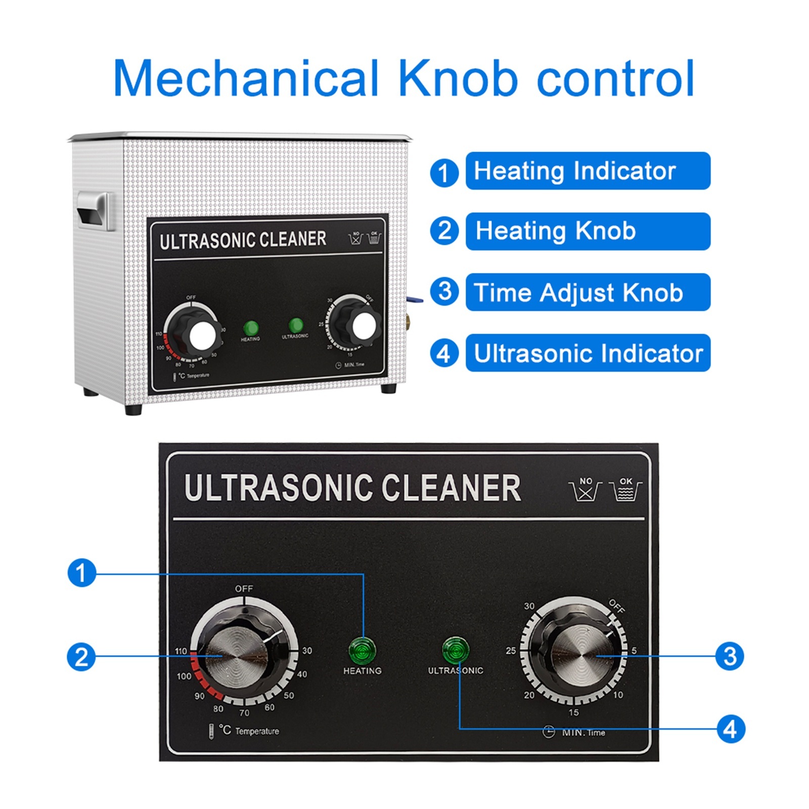 6L Ultrasonic Vinyl Cleaner Machine with Heater Timer Basket UltraSonic Ultrasound Cleaning ,Convenient to Use
