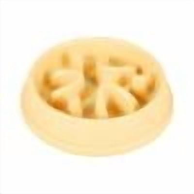 Slow Feeder Dog Bowls, Anti-Choking Puzzle Dog Food Bowls, Anti-Slip Interactive Feeding Slow Down Eating, Bloat Stop Maze Dishes for Medium Breeds,Yellow - One Size