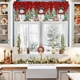 thumbnail image 2 of Christmas Valance Snowman Kitchen Valance for Window,54" x 18",Rod Pocket Decoration Xmas for Bedroom Living Kid Room, 2 of 6