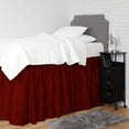 thumbnail image 4 of Dorm Bed Skirt Twin XL 38" Drop, College Dorm Room Bed Skirts Easy to Put On Twin XL Size Dust Ruffle Dorm Sized Bed Skirts, 600TC Egyptian Cotton Bed Skirt, (Burgundy, Twin-XL - 38" Drop), 4 of 6