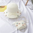 thumbnail image 2 of Otqutp Toddler Fall Hat Children Girl Summer Sun-screen Sunshade Hat Beach Sun Hat + Bag for 2 to 8 Years Spring Summer Cap, 2 of 2