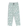 thumbnail image 4 of Naloa White Swan Print Women’s Ultra-Soft Comfy Pajama Lounge Pants with Pockets & Drawstring, 4 of 8