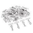 thumbnail image 1 of 50pcs High Strength Fishing Sinker Slide with Stainless Steel Sinker Slide Heavy Snap Tackle M, 1 of 9