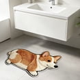 thumbnail image 4 of Tuvgenk Cute Bathroom Bath Rugs Water Absorbent Bath Floor Mats Animal Quick Dry Novelty Shaped Nonslip 16 X 24 in, 4 of 6