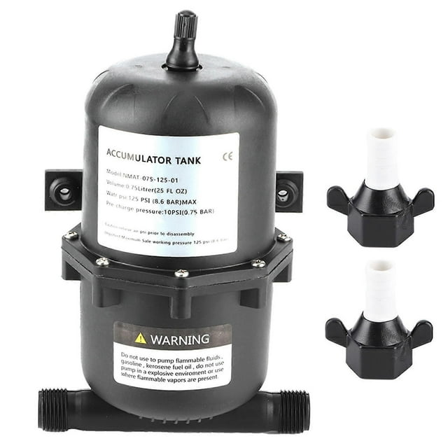 Accumulator Pressure Tank Water Pump Flow Control 0.75L 125PSI Leakproof for Boat RV