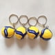 thumbnail image 3 of Lindo mini llavero de voleibol: llavero deportivo perfecto, bolso, mochila, colgante para llave de auto, estuche para auriculares y accesorio de regalo para hombres, mujeres y niños., 3 of 3