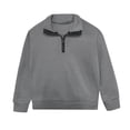 thumbnail image 4 of Ruyang Boys Half Zip Sweatshirt School Preppy Quarter Zip Pullover Tops Spring Long Sleeve Trendy Athletic Sweatshirts, 4 of 9