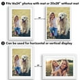 thumbnail image 6 of Americanflat 20" x 28" Gallery-Style Picture Frame with Mat to Secure Artwork, Prints, and Photos - White, 6 of 7