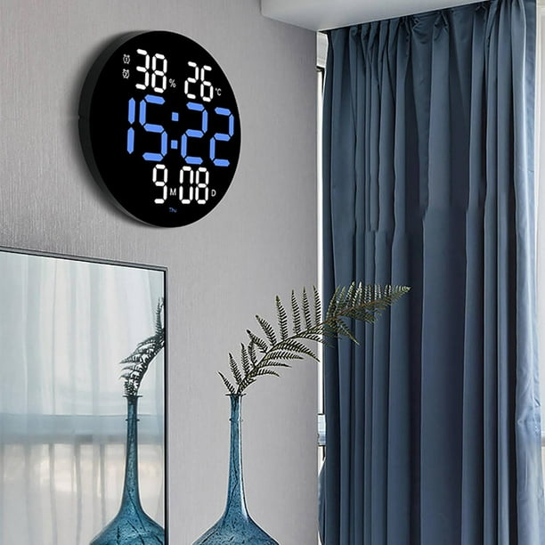 Reloj de Pared Electrónico de 10 Pulgadas con Control Remoto Macarena Azul