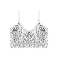 thumbnail image 3 of iiniim Big Girls Kids Sleeveless Sequins Crop Tops Jazz Latin Ballet Perfromance Dancewear, 3 of 7