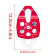 thumbnail image 3 of Portable Rope Pulley Smooth Rigging Climbing Accessory Locking Accessories Protective for Mountaineering Red, 3 of 7