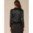 thumbnail image 3 of DARING DIVA Women's Satin Jacket Formal Long Sleeves Bolero Shrugs for Dresses L Black, 3 of 6