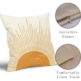 thumbnail image 4 of Sunshine Pillow Covers 20x20 Set of 2 Cute Orange Sun Bohemian Style Decor Outdoor Throw Pillows Boho Sunset Decorative Pillowcase Linen Square Cushion Case for Home Couch Sofa Bed, 4 of 7