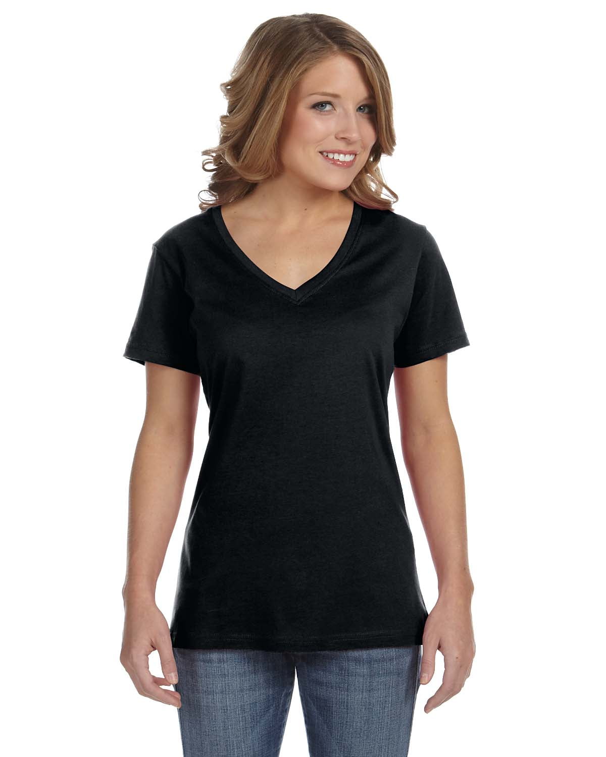 Womens Sheer V-Neck T-Shirt - Walmart.com