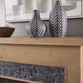 thumbnail image 6 of SEI Furniture Standlon Touch Screen Wood Electric Fireplace in Natural/Gray, 6 of 7