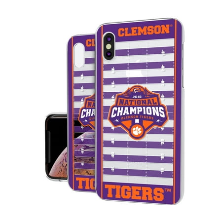 Clemson Tigers College Football Playoff 2018 National Champions iPhone Clear (Best College Football App For Iphone)