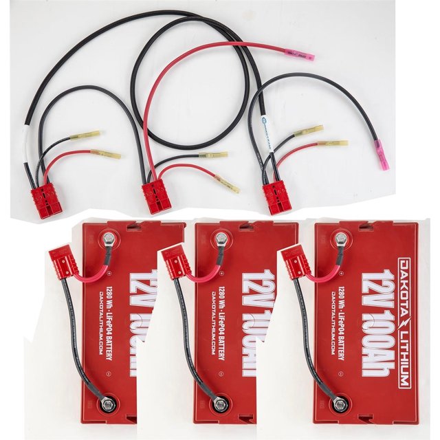 Connect-Ease Battery Connection Harness RCE36VB5CHK Stretch Series; Provides Power Connection To 36 Volt Trolling Motors; UL1426 Tinned Marine Grade Wire; 8 AWG