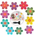 thumbnail image 1 of Paquete de 10 pegatinas antideslizantes de flores para bañera y ducha, pegatinas resistentes al agua con pegatinas impermeables y antideslizantes de colores extra, 1 of 5