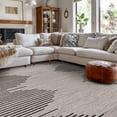 thumbnail image 6 of World Rug Gallery Bohemian Stripe Area Rug - Cream 5' x 7', 6 of 7