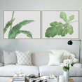 thumbnail image 3 of Pintura de Arte de Pared de Hojas de Palmera de Planta Verde l en Impresiones de Imagen para Decoración de Fondo de TV de Sala de Estar hoja de plátano M Baoblaze Pintura al óleo moderna de la lona, 3 of 8