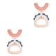 thumbnail image 1 of Kearding Cepillo de de silicona en forma de U para entrenamiento de niños, cepillo de Manual de 360 ​​grados, limpieza de Type2 NO2, 1 of 6