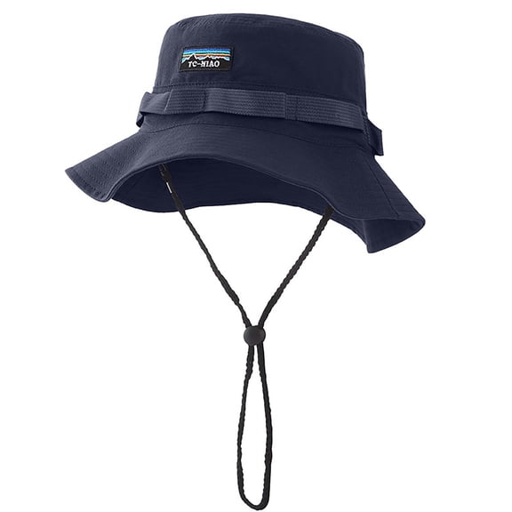 AirLoni Sun Hats For Women UV Protection Lightweight Breathable Polyester Foldable Packable Ponytail Friendly Outdoor Camping Hiking Hat Fishing Hat Navy,One Size